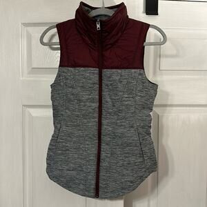 The North Face Women’s Maroon and Grey Vest Size XS